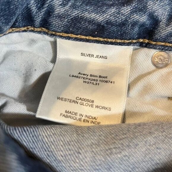 Silver Women's Avery Slim Bootcut Jeans Size 27 - Picture 8 of 12